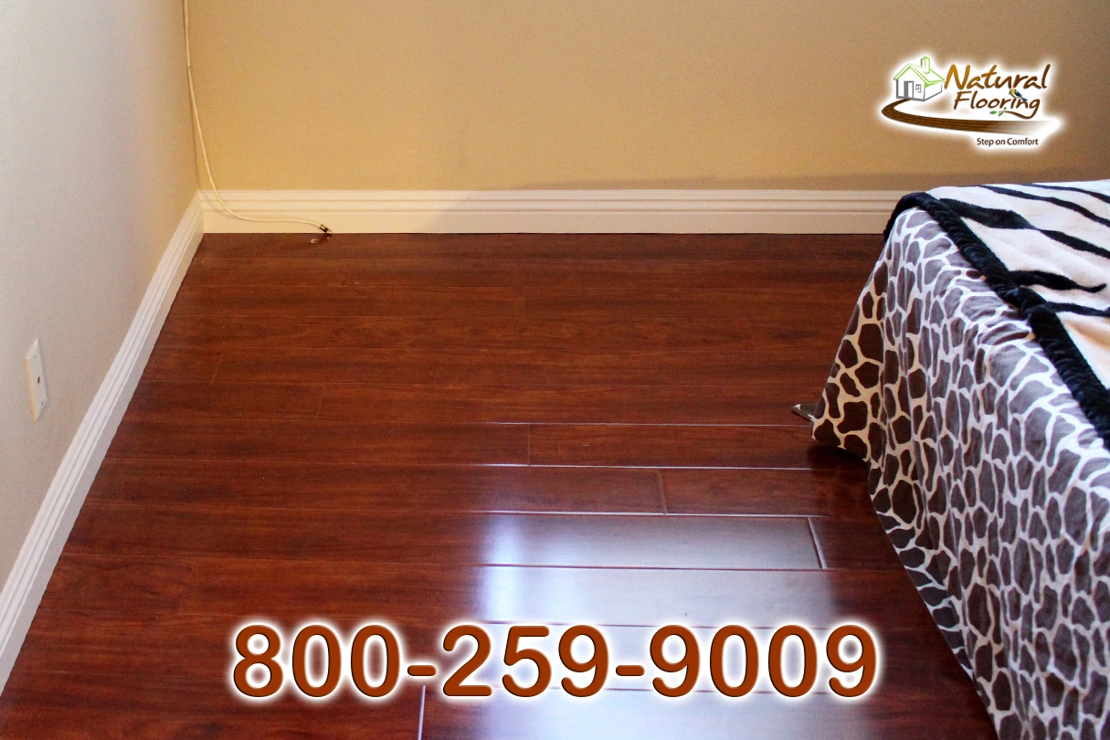 Roasted Mahogany Glossy Laminate Floor