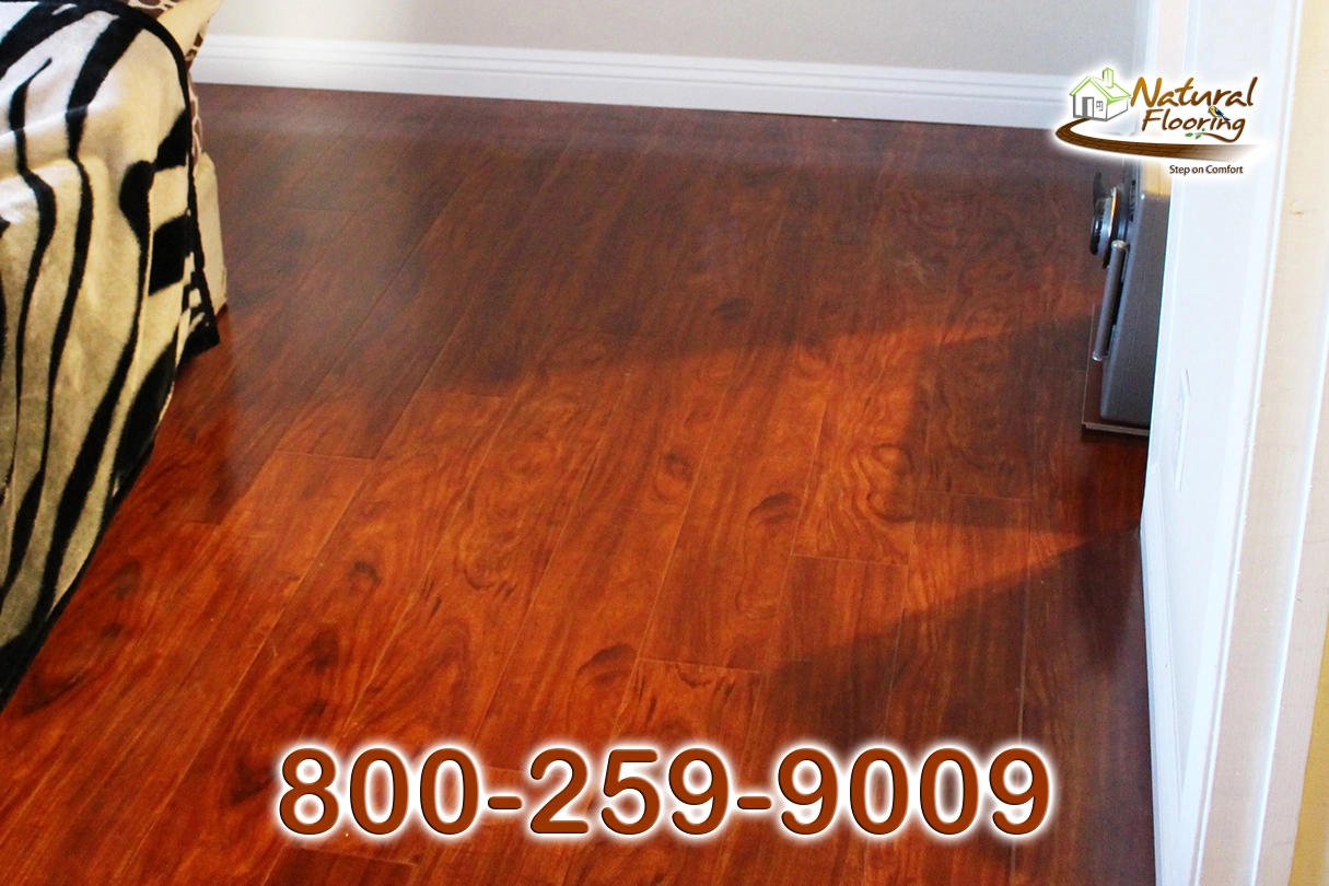 Roasted Mahogany Glossy Laminate Floor