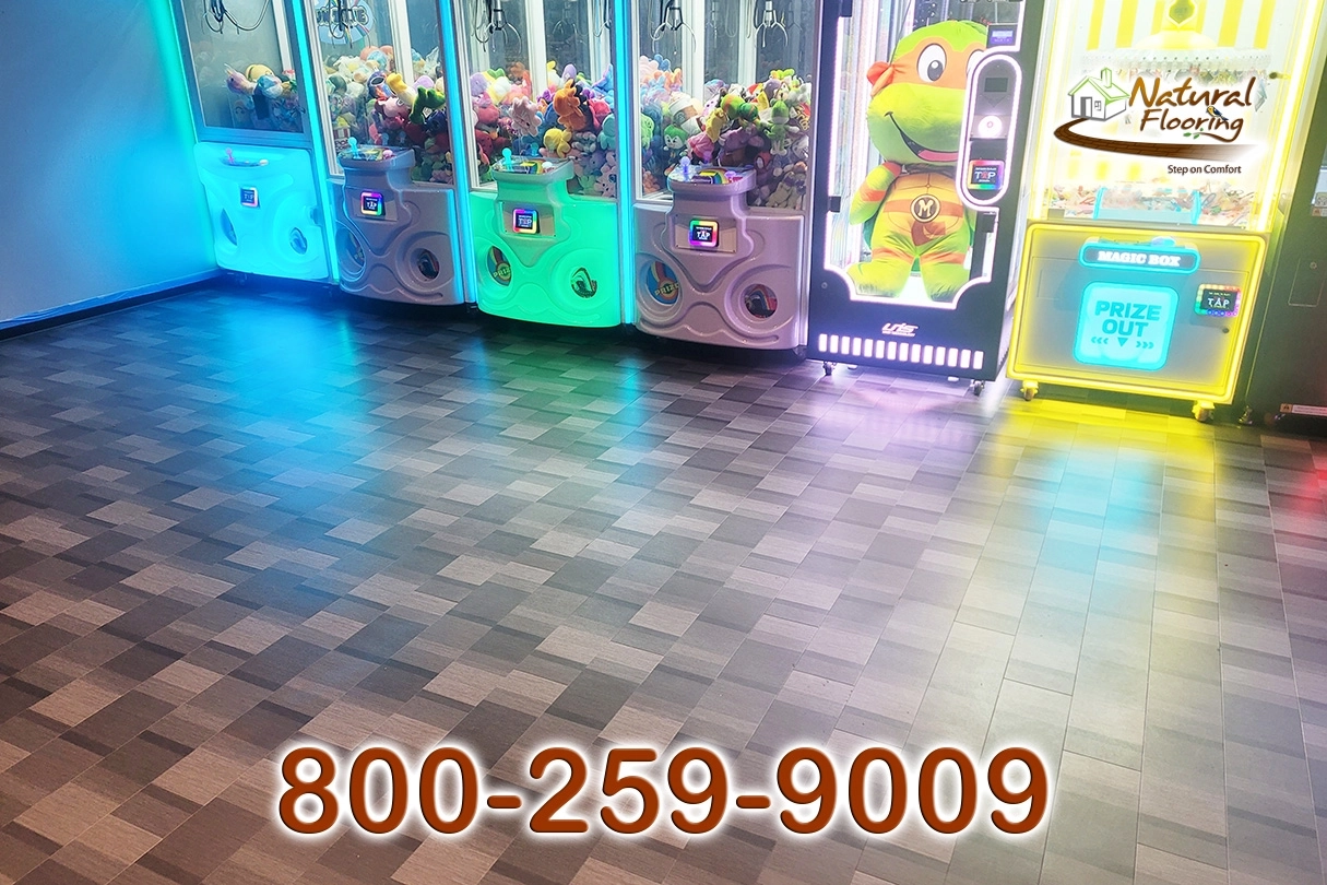 Bowling Game Room Vinyl Floor