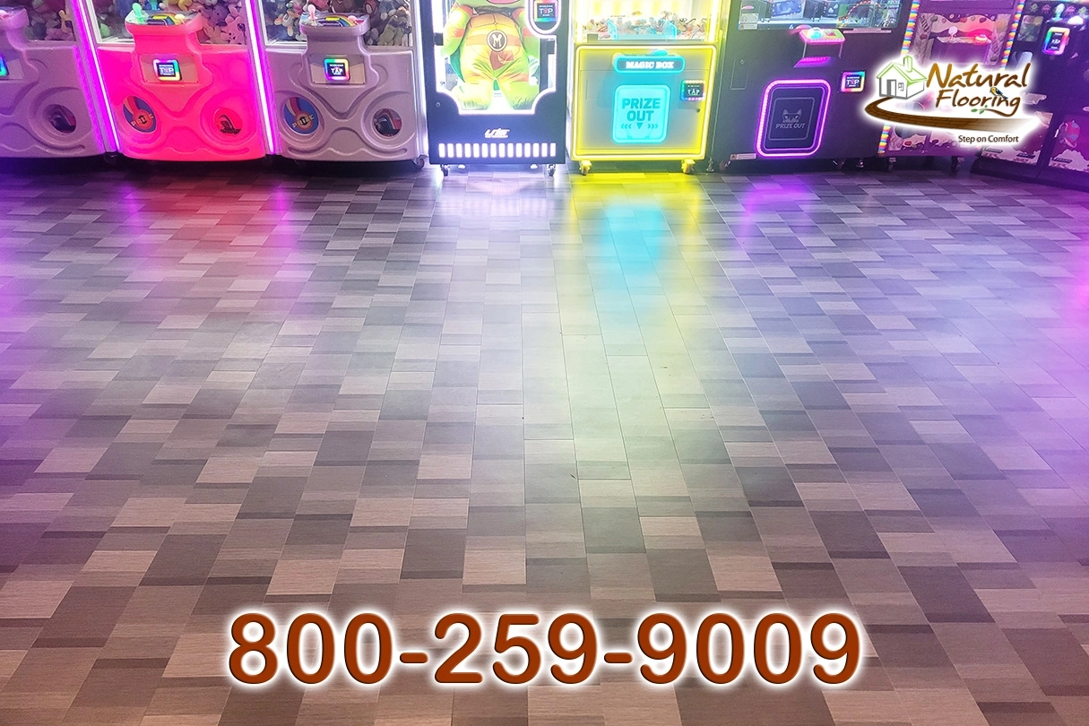 Bowling Game Room Vinyl Floor