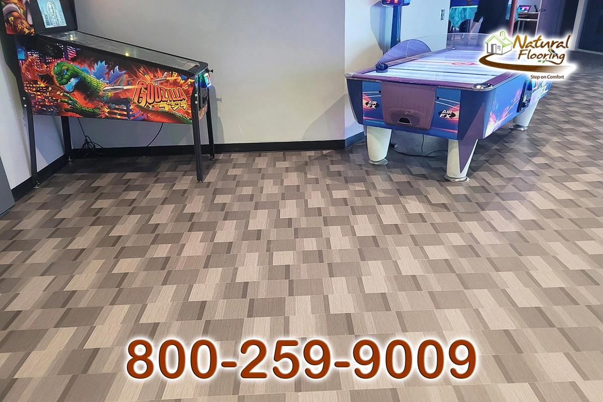 Bowling Game Room Vinyl Floor