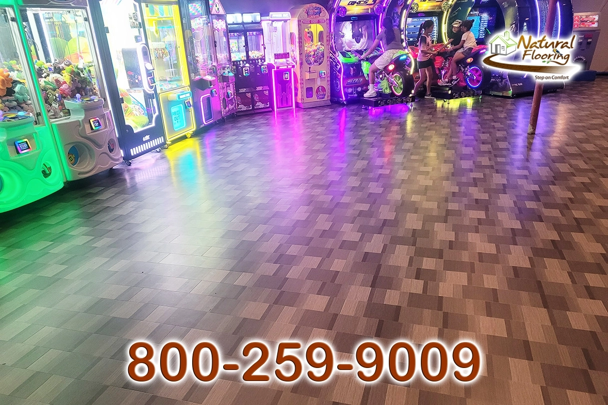 Bowling Game Room Vinyl Floor