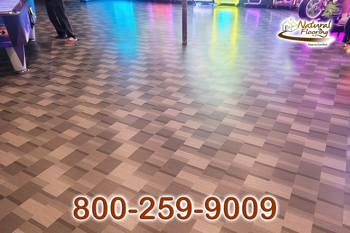 Bowling Game Room Vinyl Floor