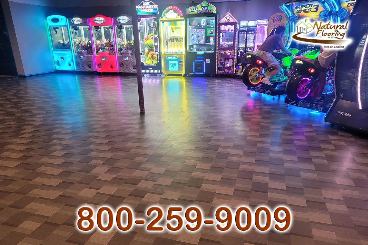 Bowling Game Room Vinyl Floor