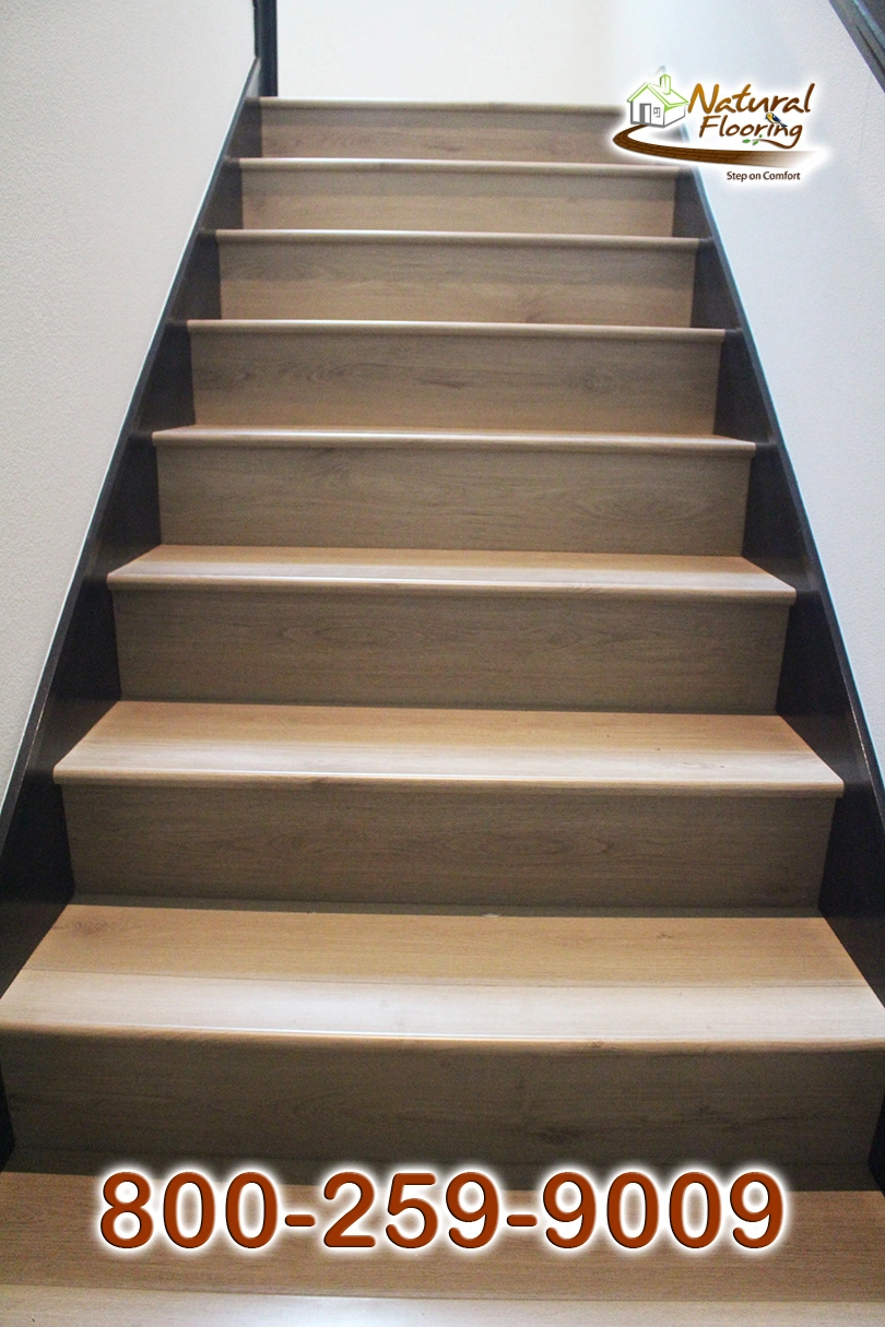 Closed Stairs, Floor Riser with Stained Skirtboard
