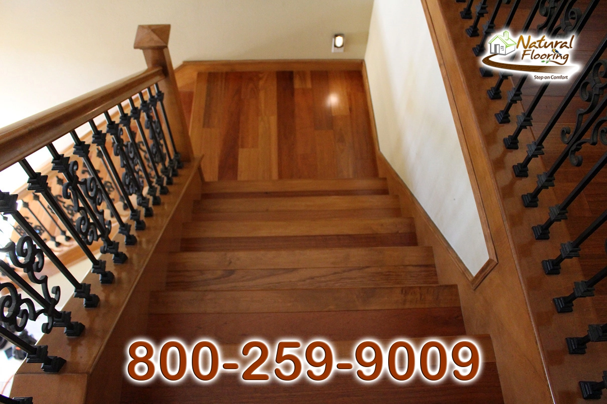 Closed Stairs, Floor Riser with Stained Skirtboard