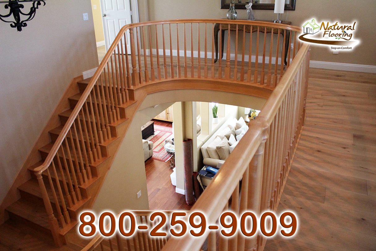 Closed Stairs, Floor Riser with Stained Skirtboard