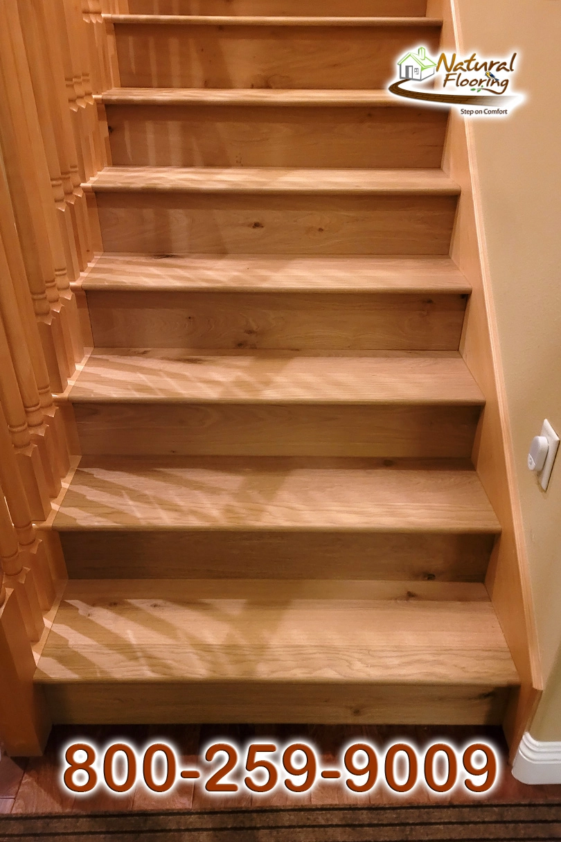 Closed Stairs, Floor Riser with Stained Skirtboard