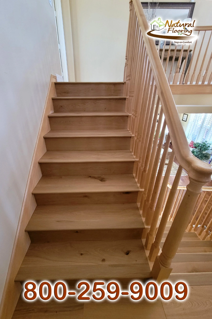 Closed Stairs, Floor Riser with Stained Skirtboard