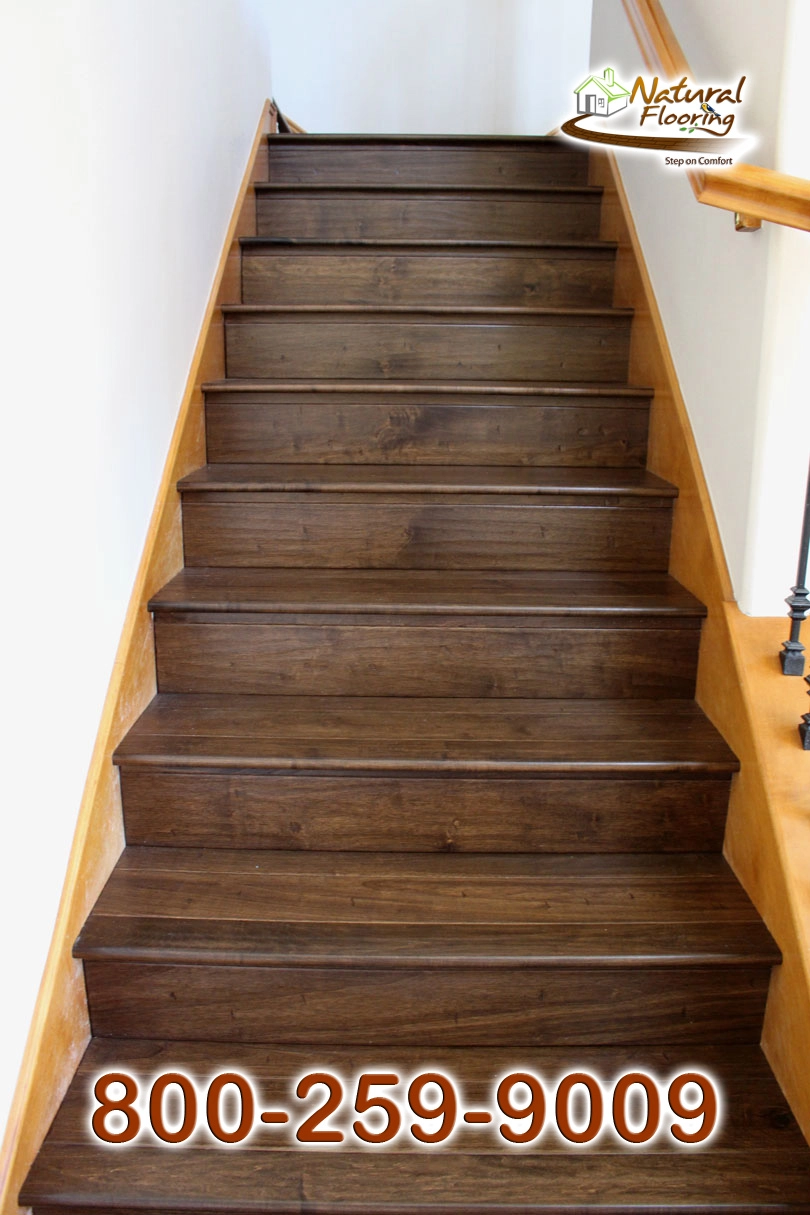 Closed Stairs, Floor Riser with Stained Skirtboard