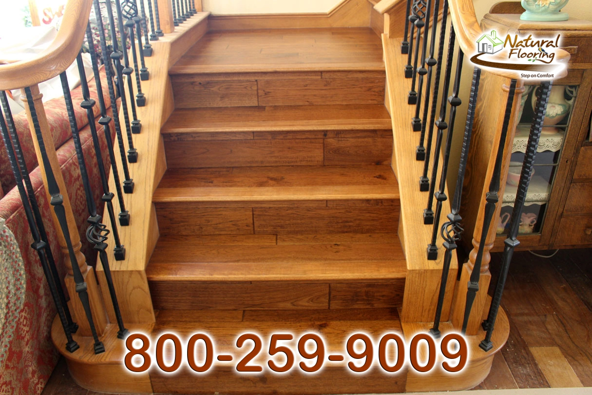 Closed Stairs, Floor Riser with Stained Skirtboard