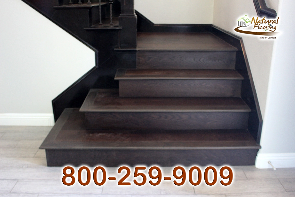Closed Stairs, Floor Riser with Stained Skirtboard