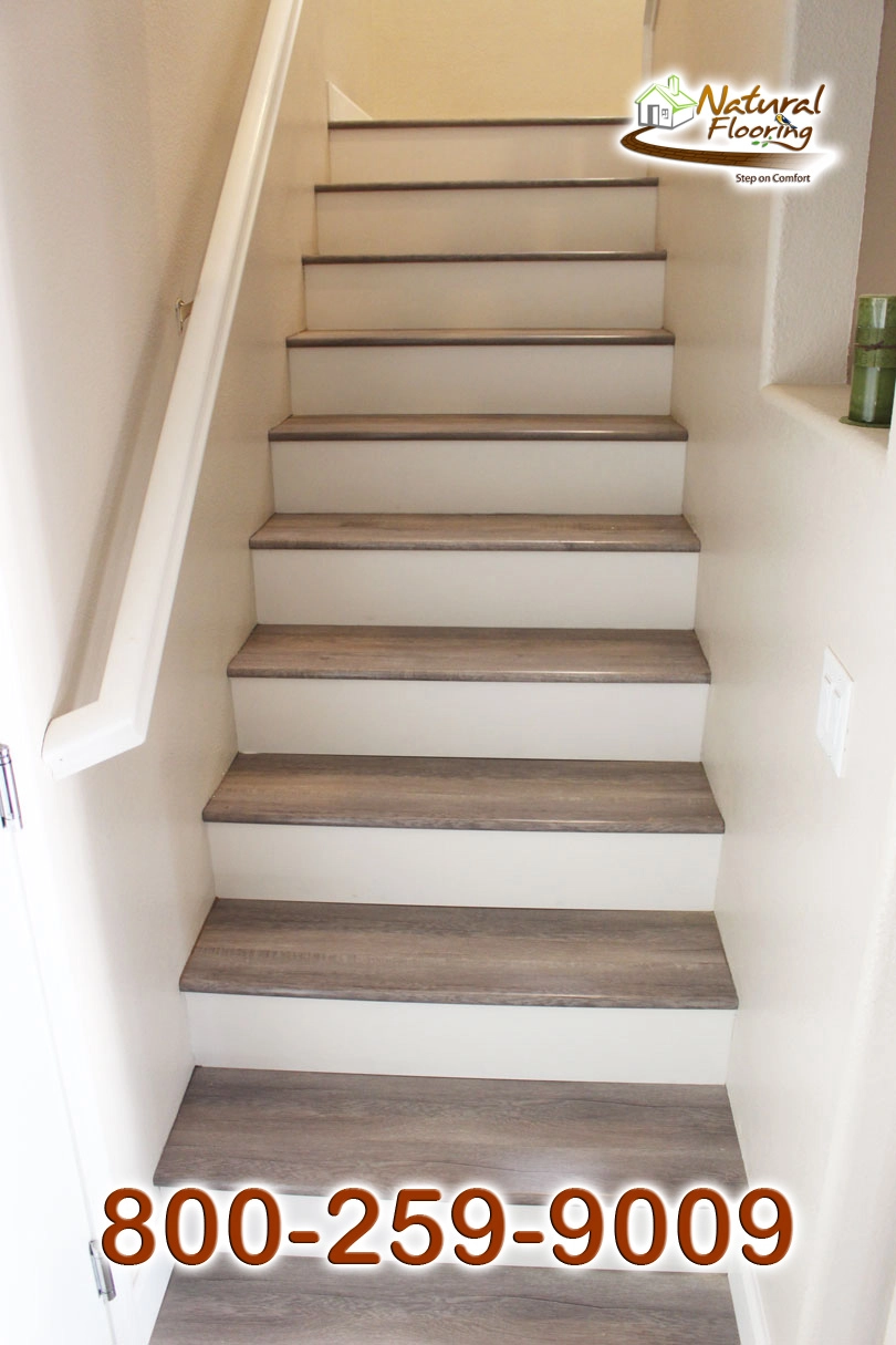 Closed Step White Riser No Skirtboard