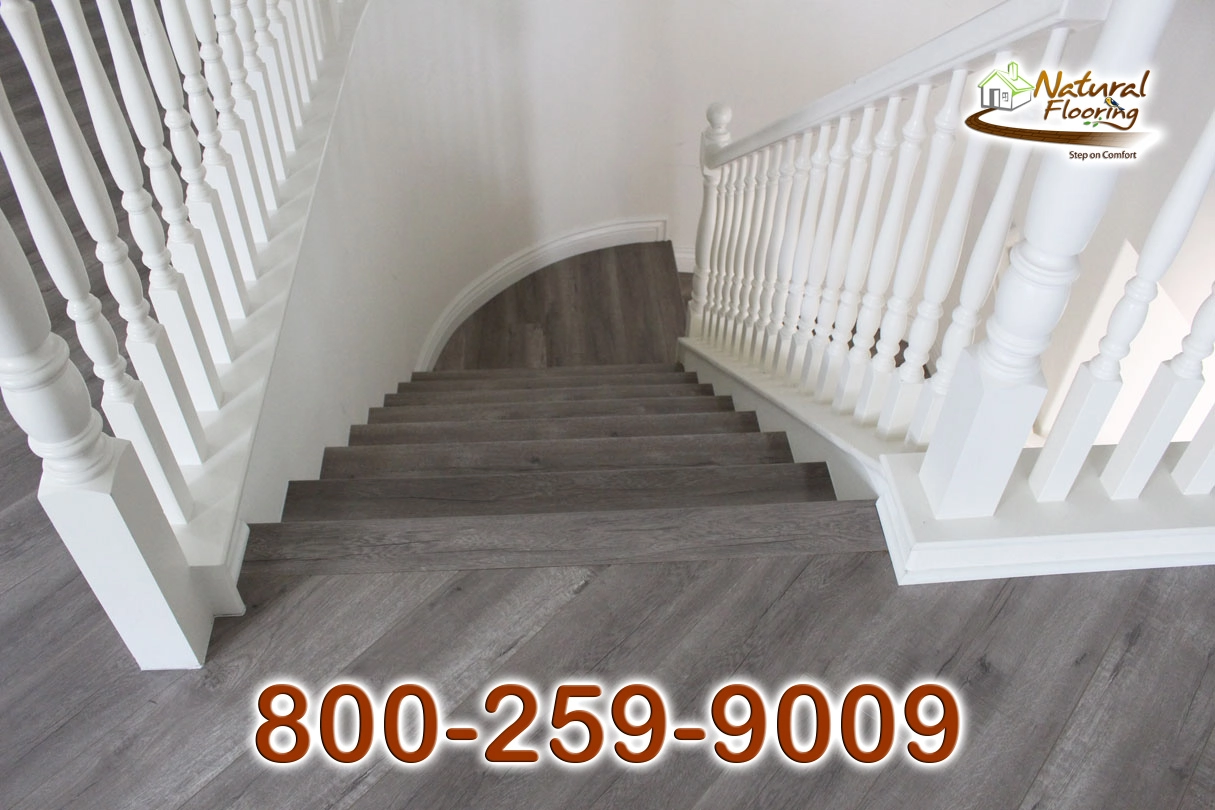 Closed Step White Riser No Skirtboard