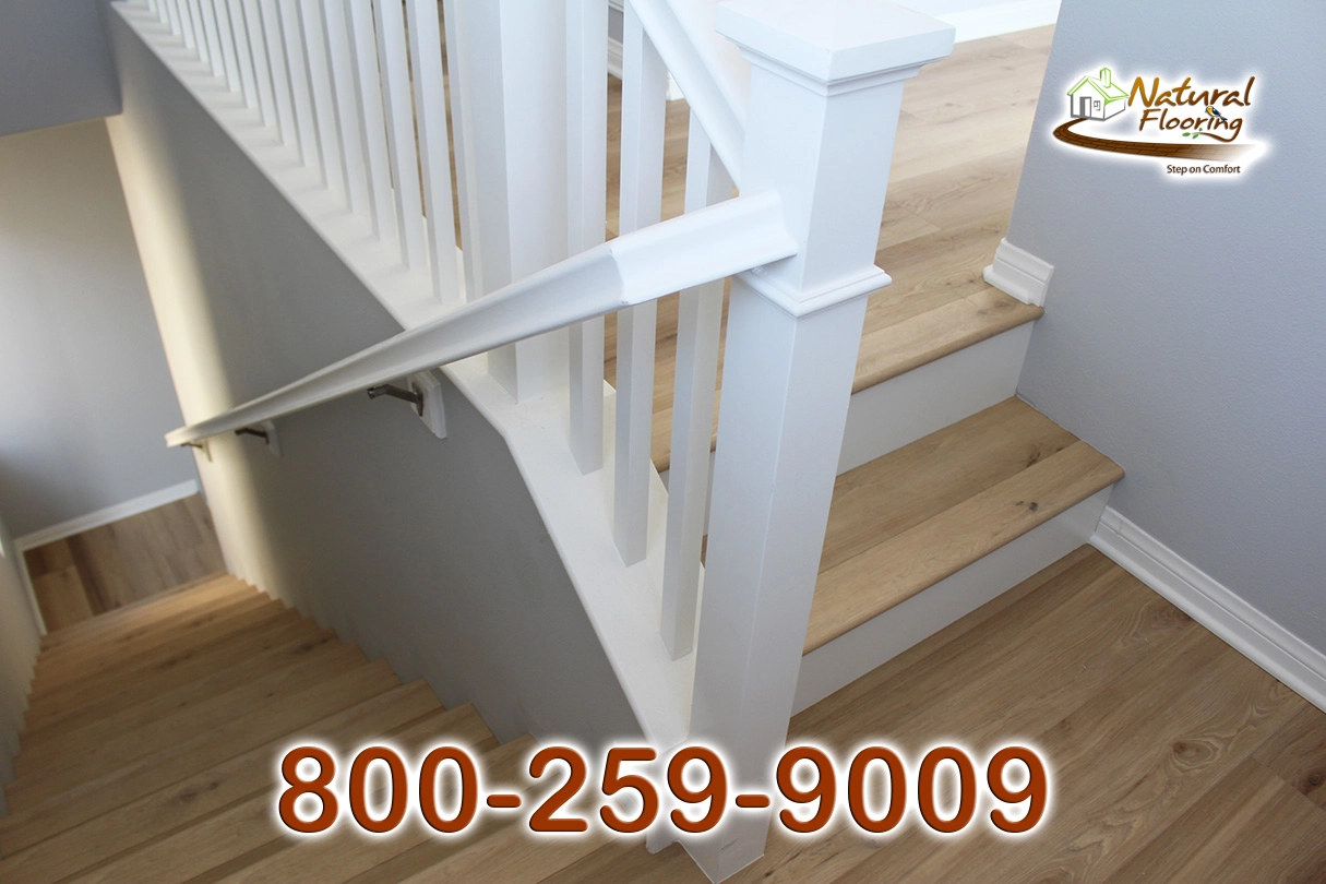 Closed Step White Riser No Skirtboard