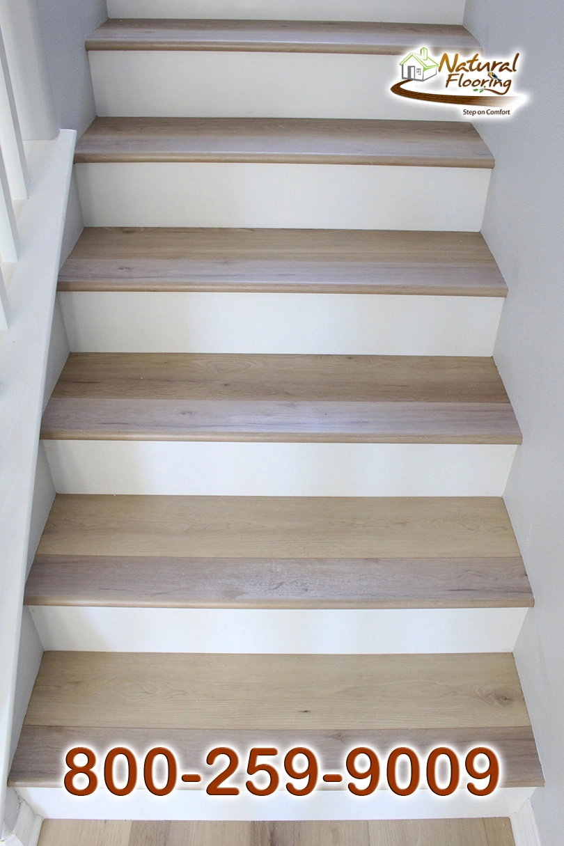 Closed Step White Riser No Skirtboard