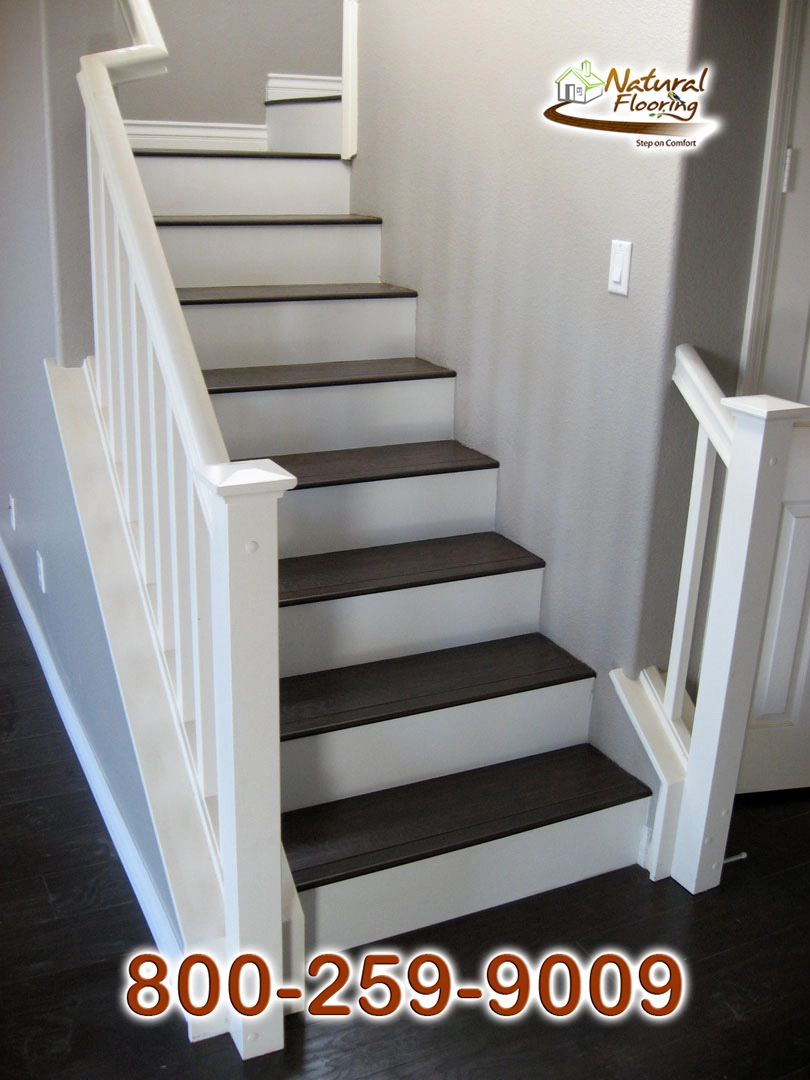 Closed Step White Riser No Skirtboard