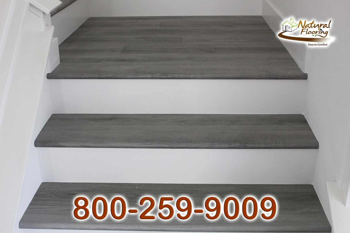Closed Step White Riser No Skirtboard
