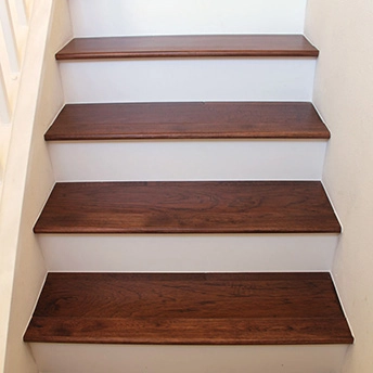 Hickory Vodka Handscraped Engineered Wood Stairs AddFloor 2 217331