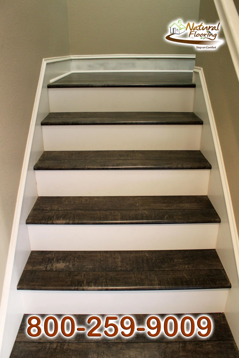 Closed Step White Riser White Skirtboard