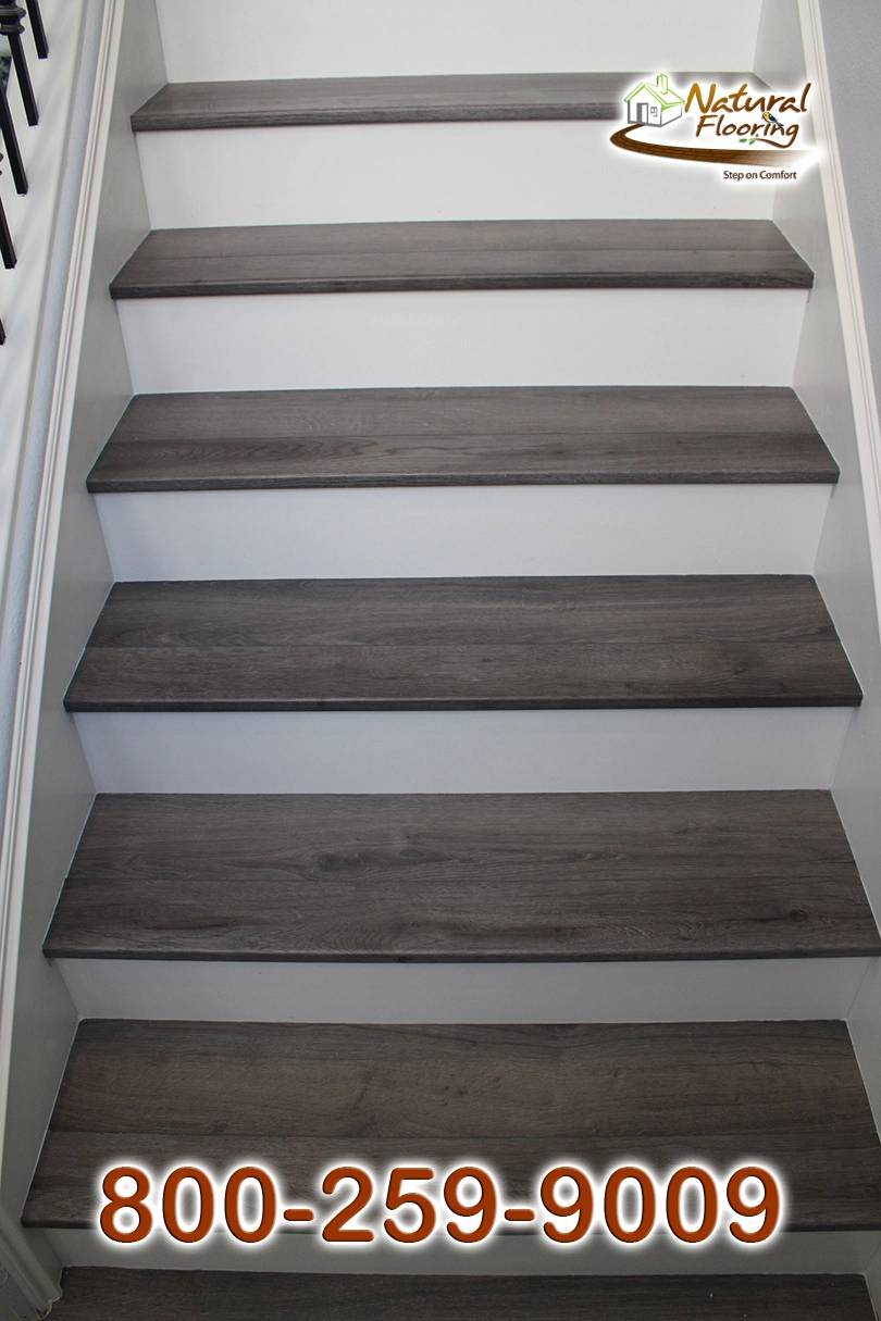Closed Step White Riser White Skirtboard