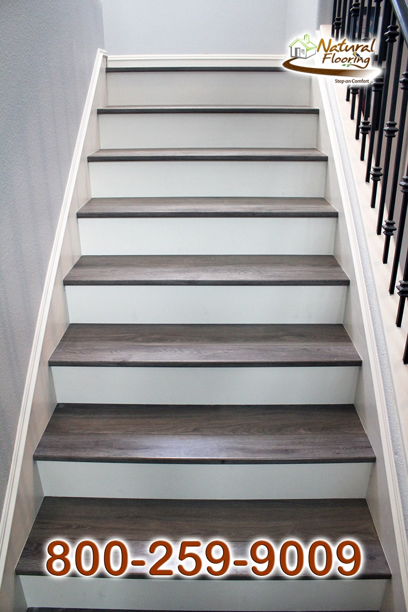 Closed Step White Riser White Skirtboard