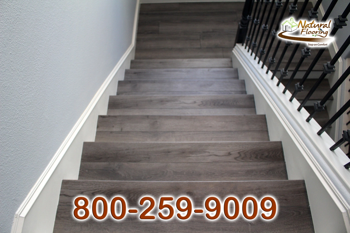 Closed Step White Riser White Skirtboard