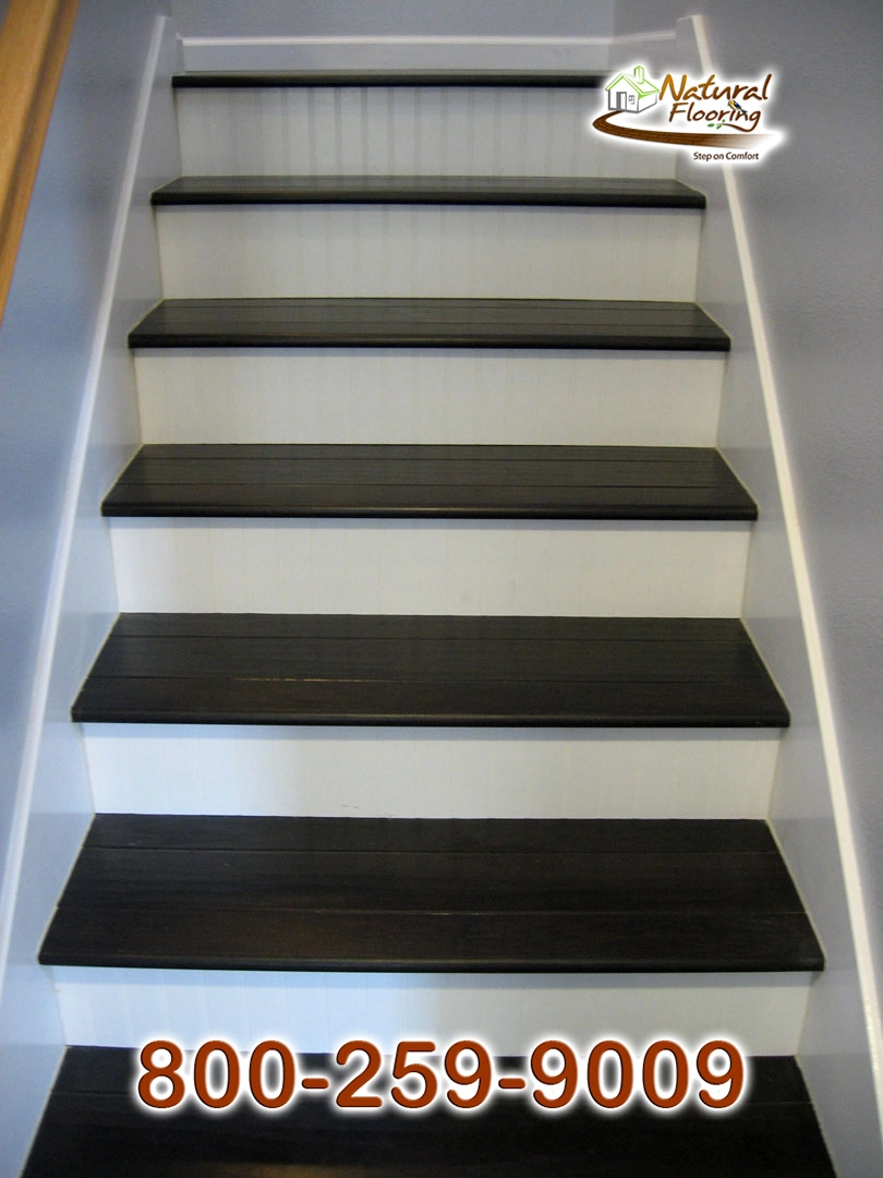 Closed Step White Riser White Skirtboard