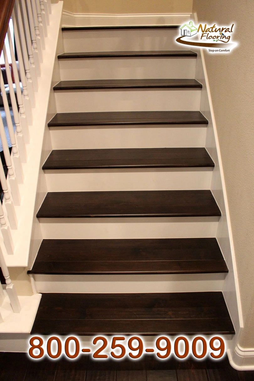 Closed Step White Riser White Skirtboard