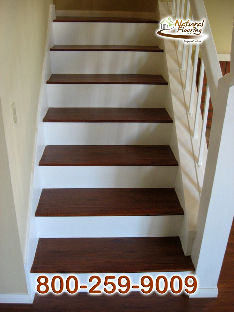 Closed Step White Riser White Skirtboard