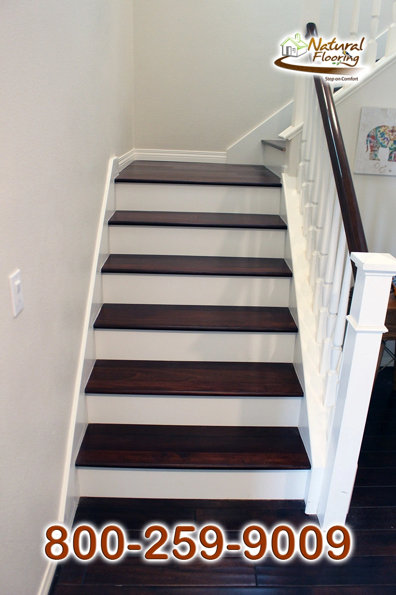 Closed Step White Riser White Skirtboard