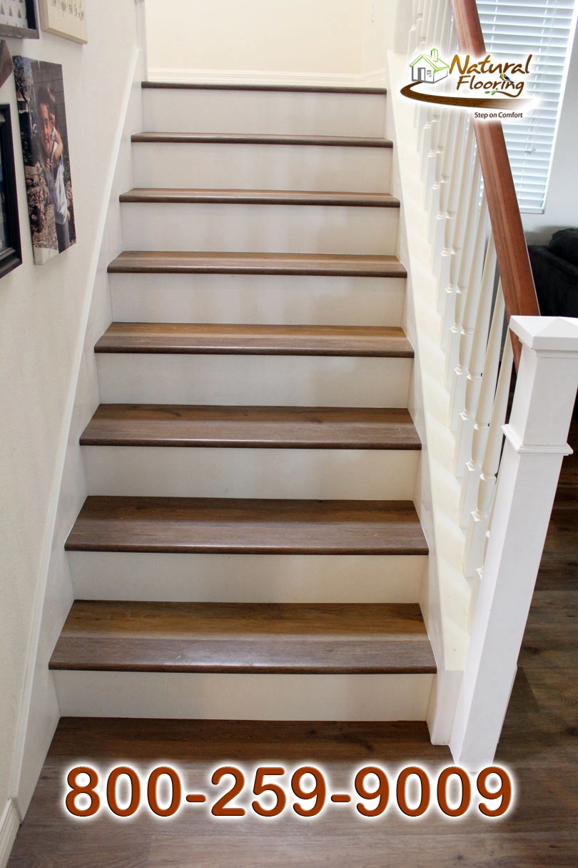 Closed Step White Riser White Skirtboard