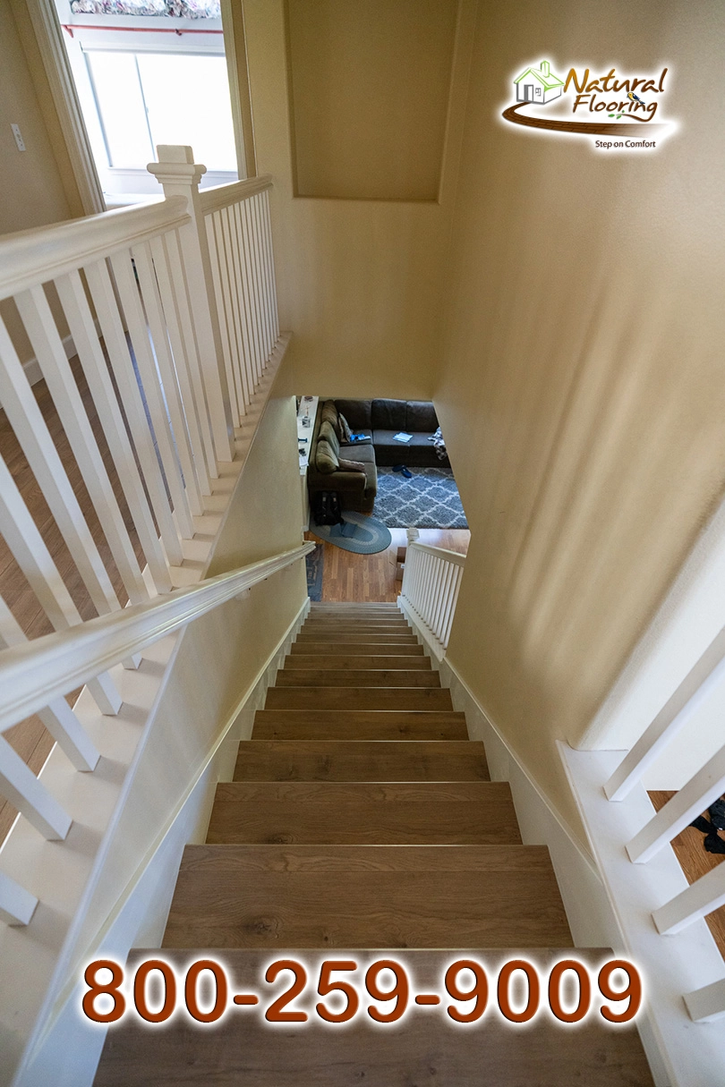 Closed Step White Riser White Skirtboard