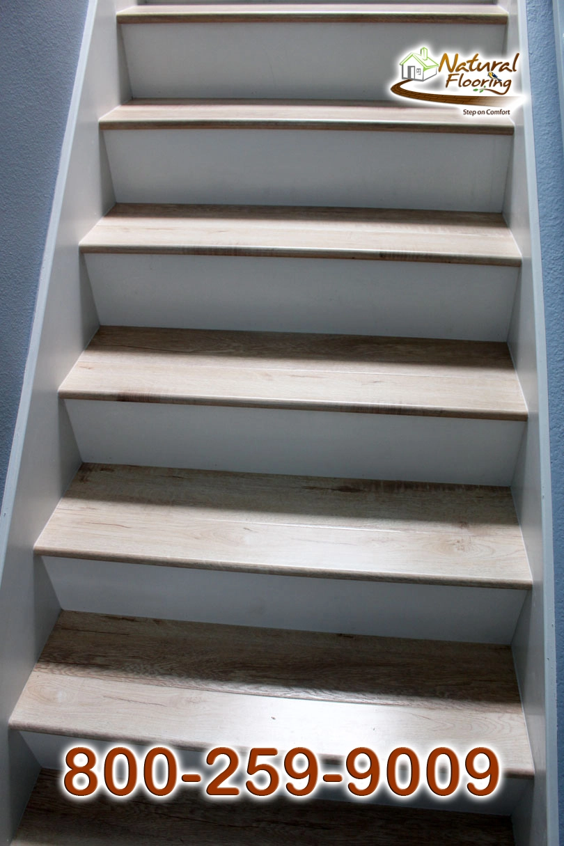 Closed Step White Riser White Skirtboard