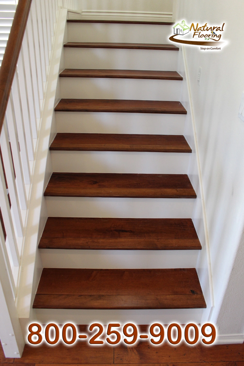 Closed Step White Riser White Skirtboard