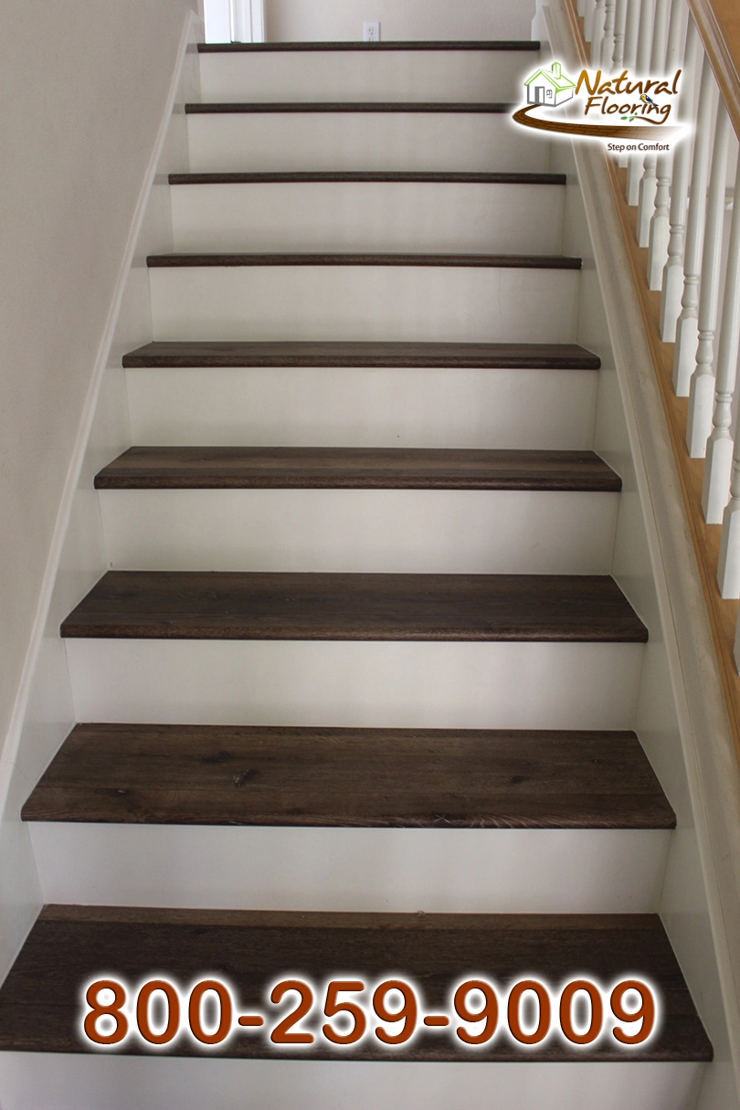 Closed Step White Riser White Skirtboard