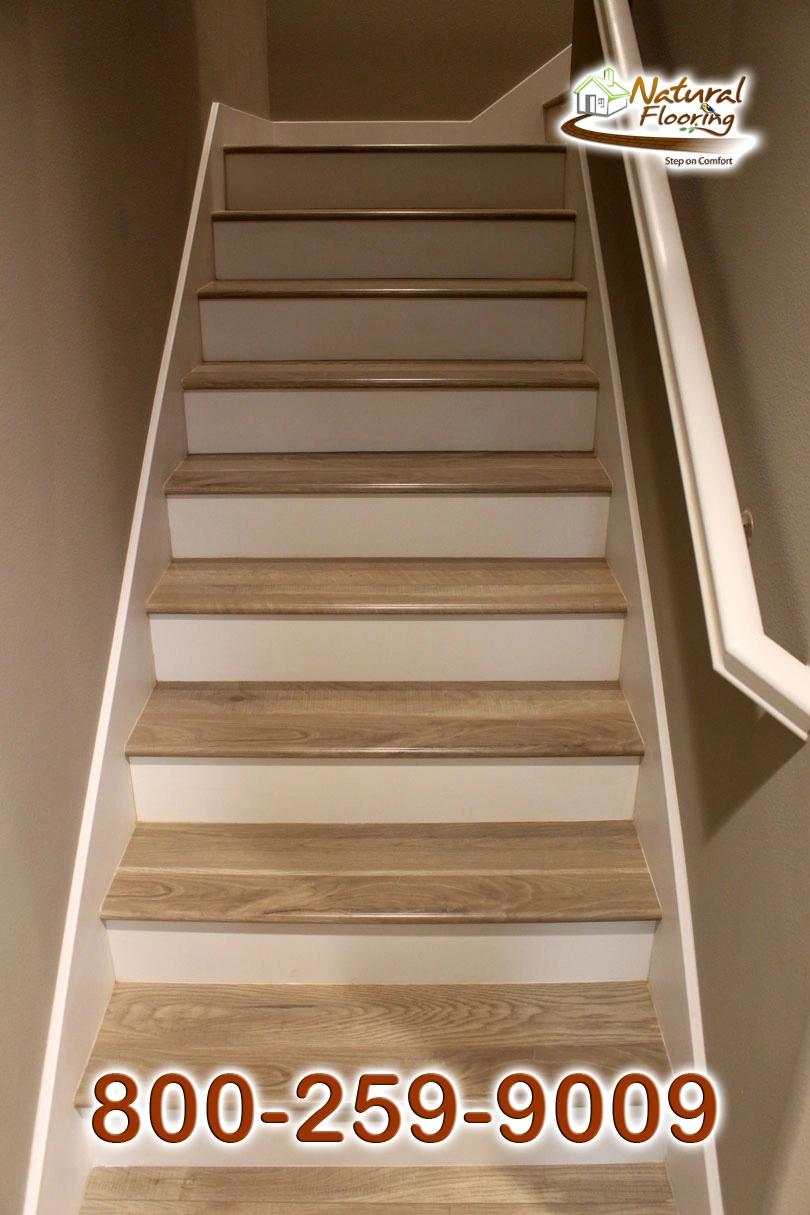 Closed Step White Riser White Skirtboard