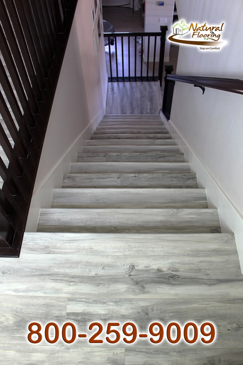 Closed Step White Riser White Skirtboard