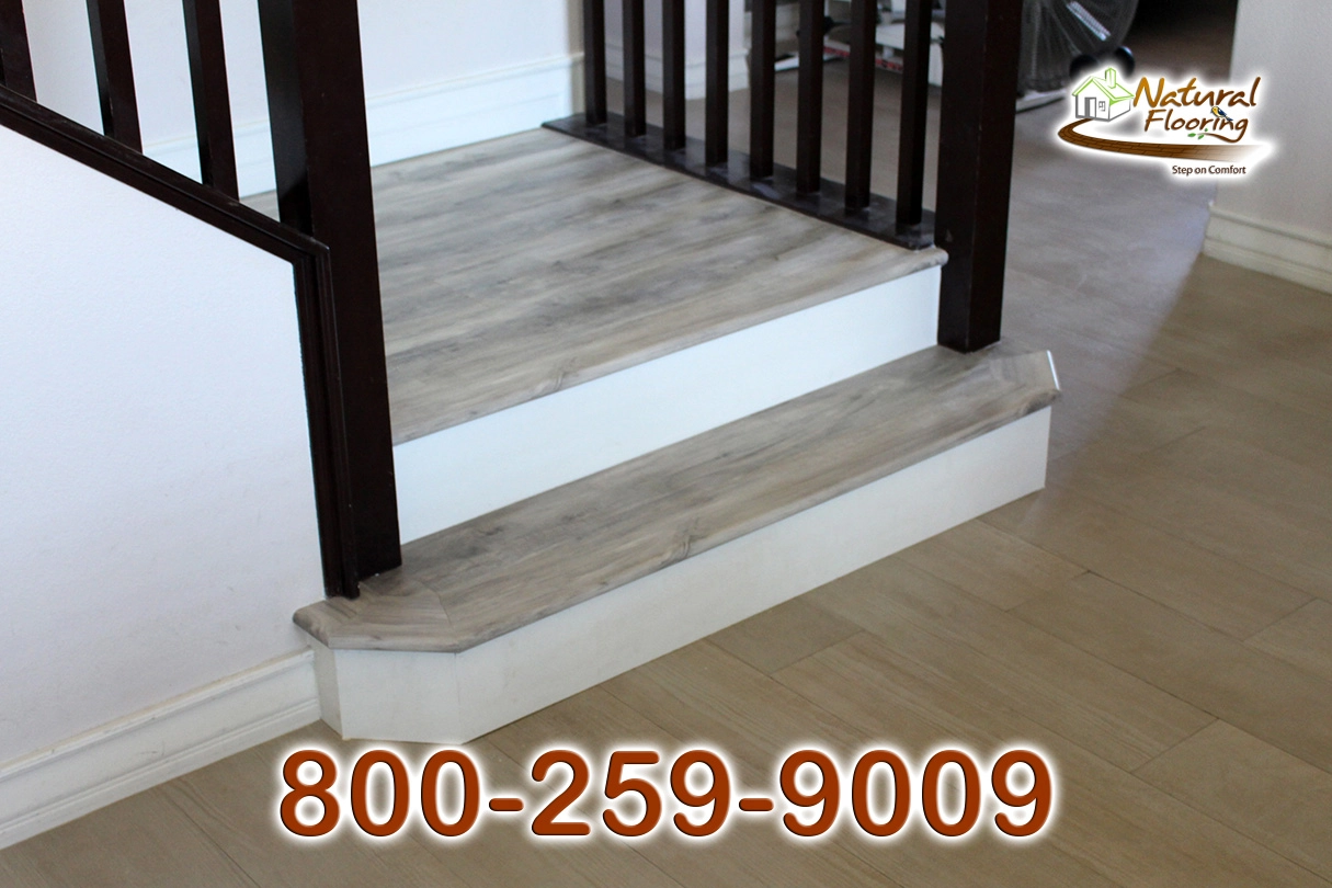 Closed Step White Riser White Skirtboard