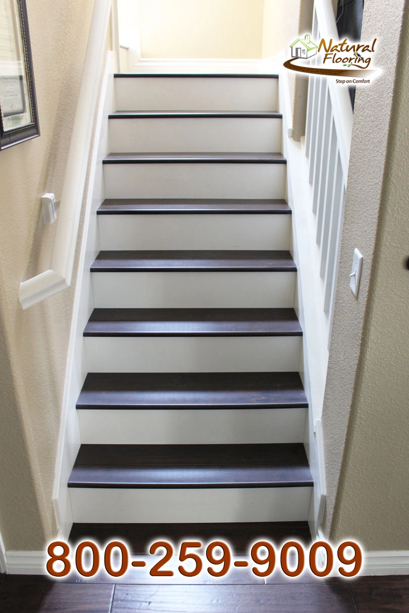 Closed Step White Riser White Skirtboard