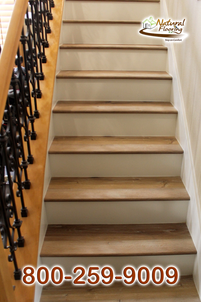 Closed Step White Riser White Skirtboard