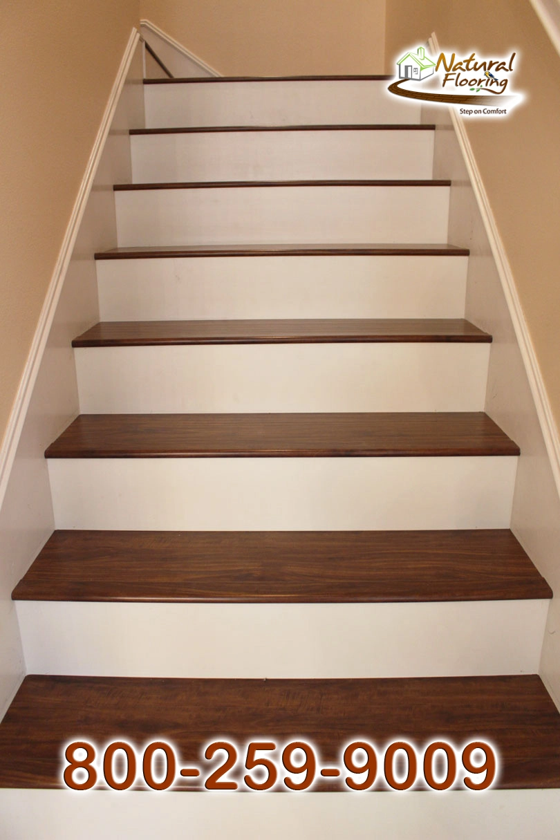 Closed Step White Riser White Skirtboard