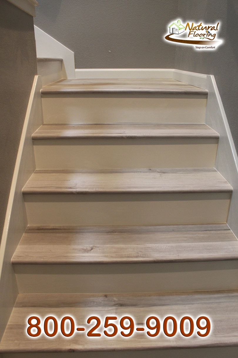 Closed Step White Riser White Skirtboard