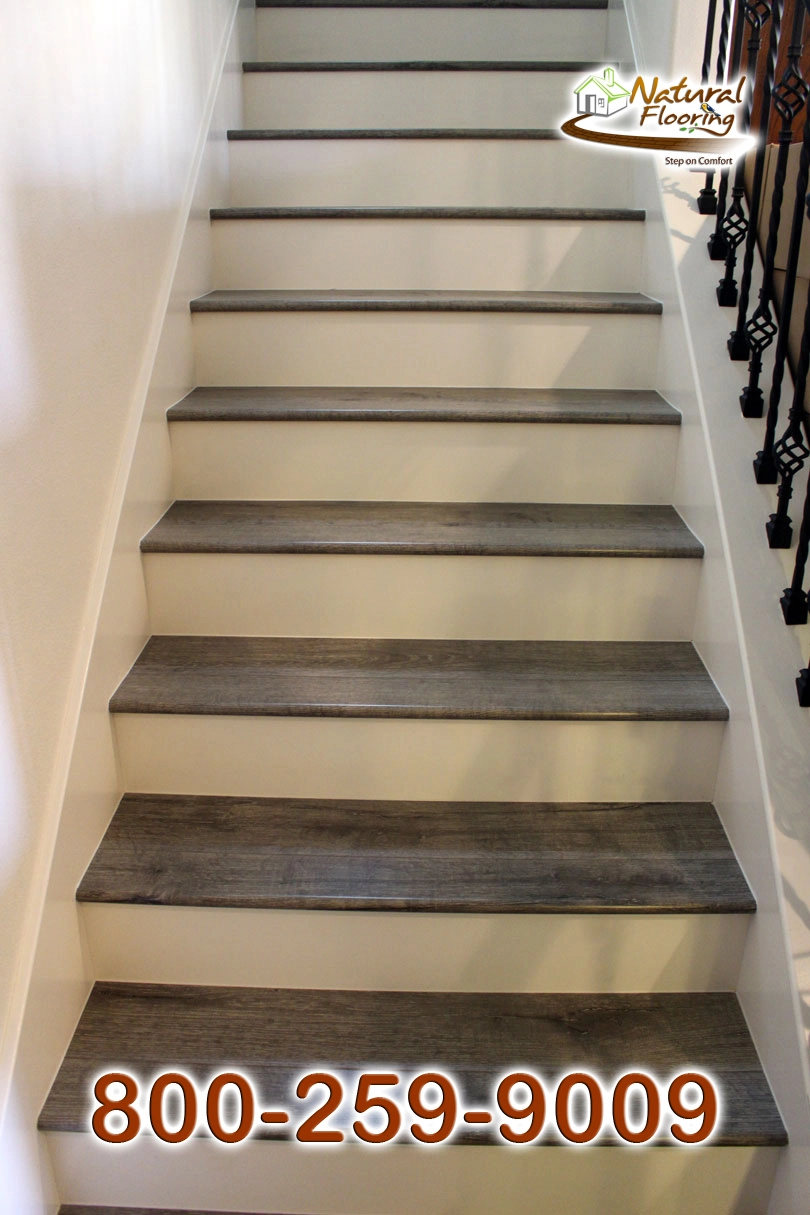 Closed Step White Riser White Skirtboard