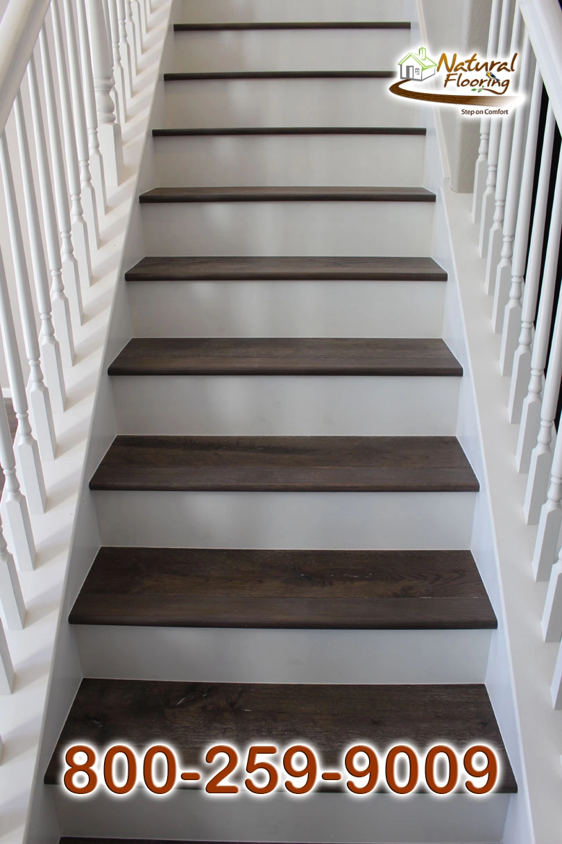 Closed Step White Riser White Skirtboard