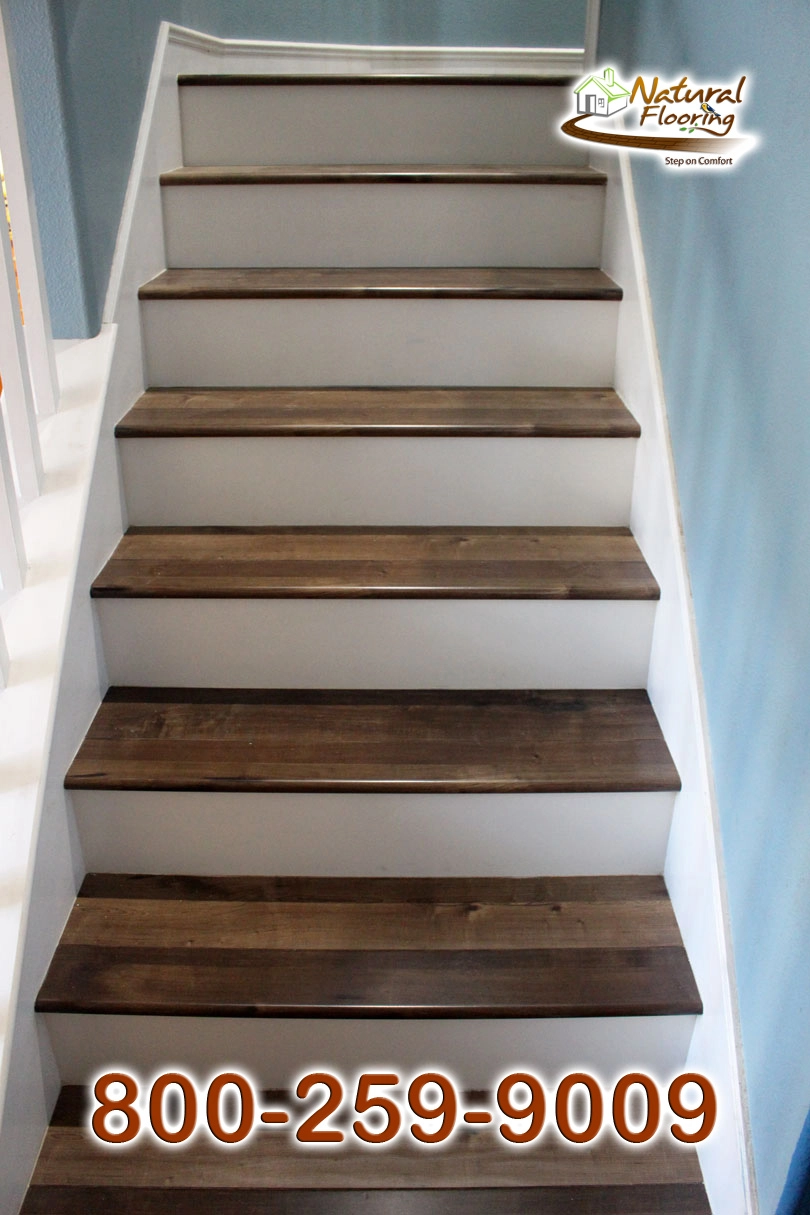 Closed Step White Riser White Skirtboard