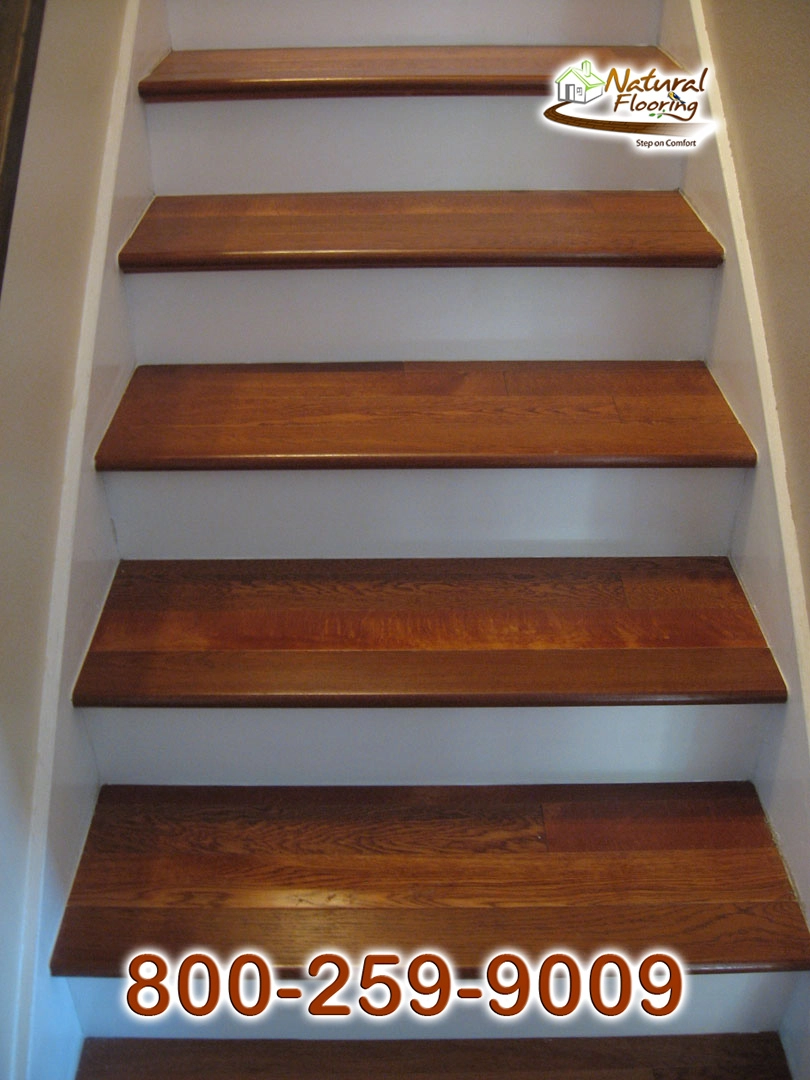 Closed Step White Riser White Skirtboard