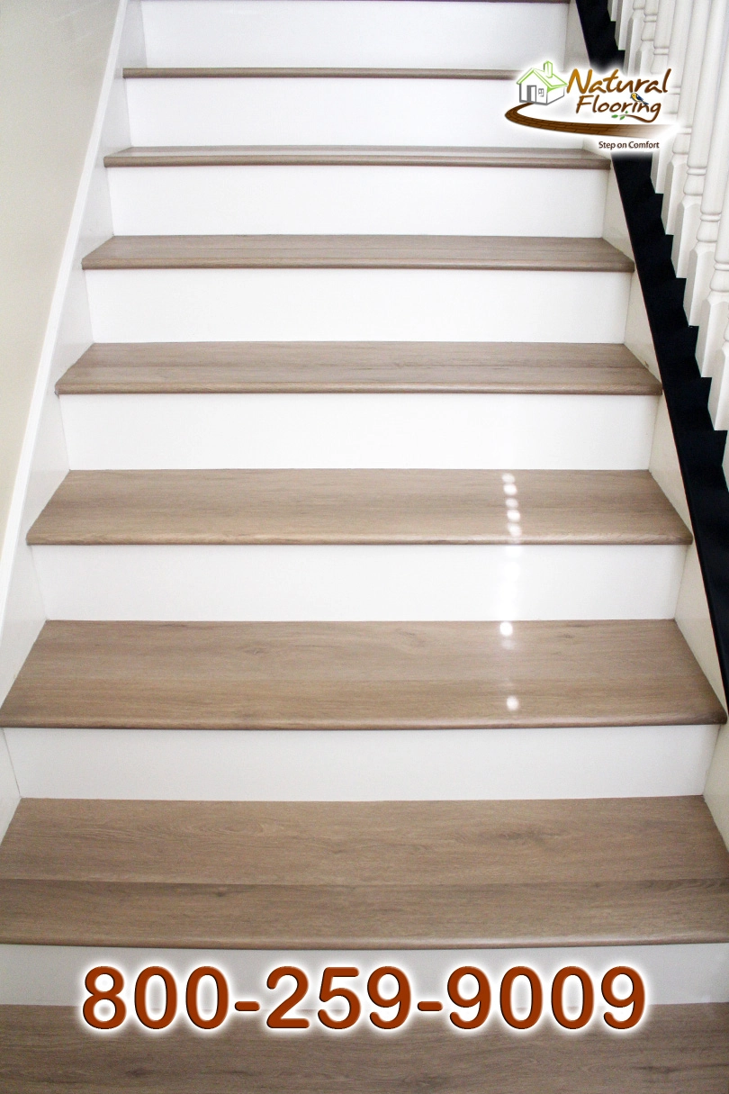 Closed Step White Riser White Skirtboard