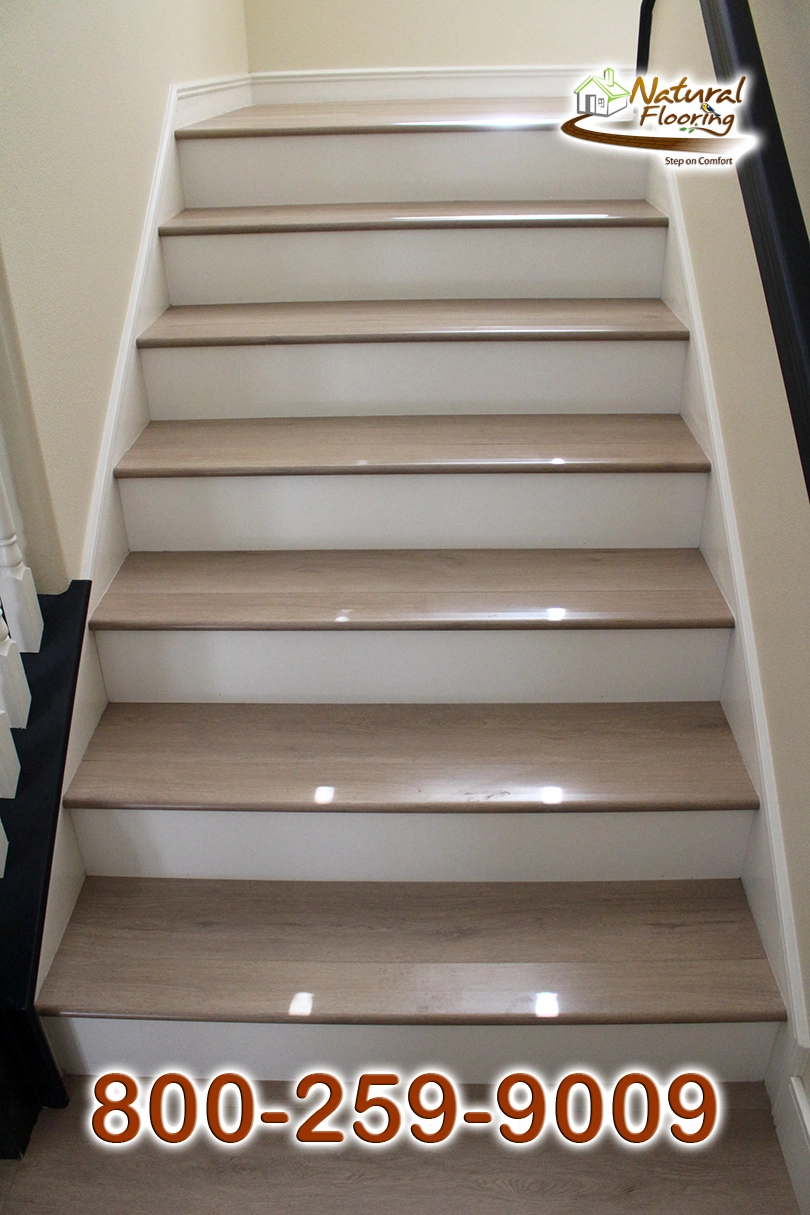 Closed Step White Riser White Skirtboard