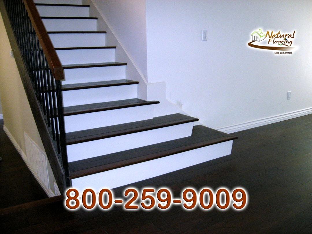 Closed Step White Riser White Skirtboard